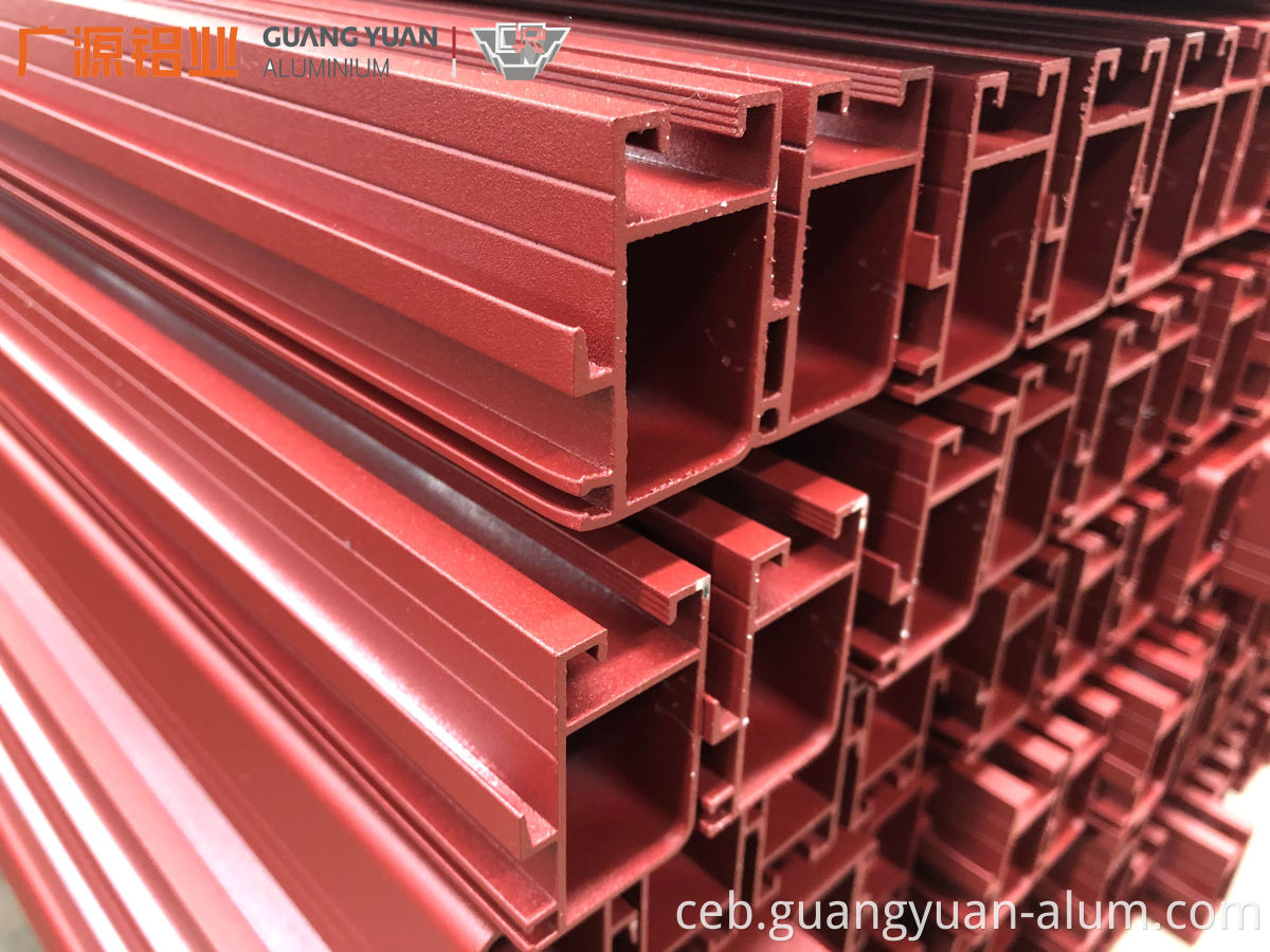 GUANGYUAN ALUMINIUM Powder Coated Aluminum Profile